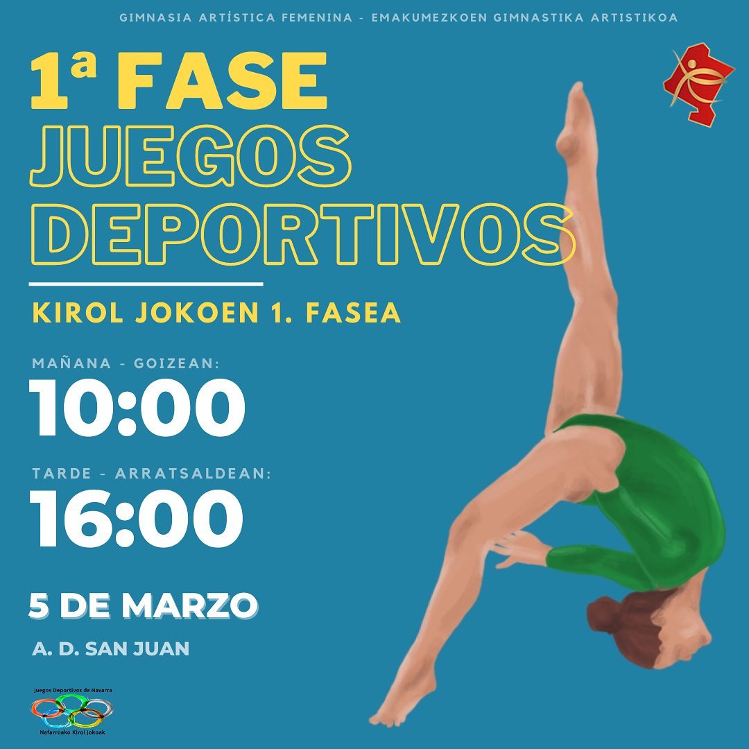Comienzan los Juegos Deportivos de Navarra de gimnasia artística